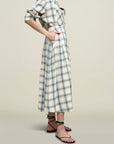 Dakota Pleated Skirt in Airbrush Flannel