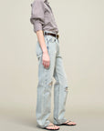 Colette 3/4 Sleeve Button Down in Poplin Gingham