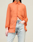 Ilia Balloon Sleeve Blouse in Silk Chiffon