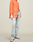 Ilia Balloon Sleeve Blouse in Silk Chiffon