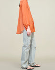 Ilia Balloon Sleeve Blouse in Silk Chiffon