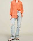 Ilia Balloon Sleeve Blouse in Silk Chiffon