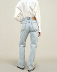Gabby Tapered Jean in Cotton Denim