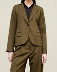 Paxton Single Breasted Blazer in Tropical Wool