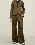 Roxana Low-Rise Trouser in Tropical Wool
