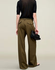 Roxana Low-Rise Trouser in Tropical Wool
