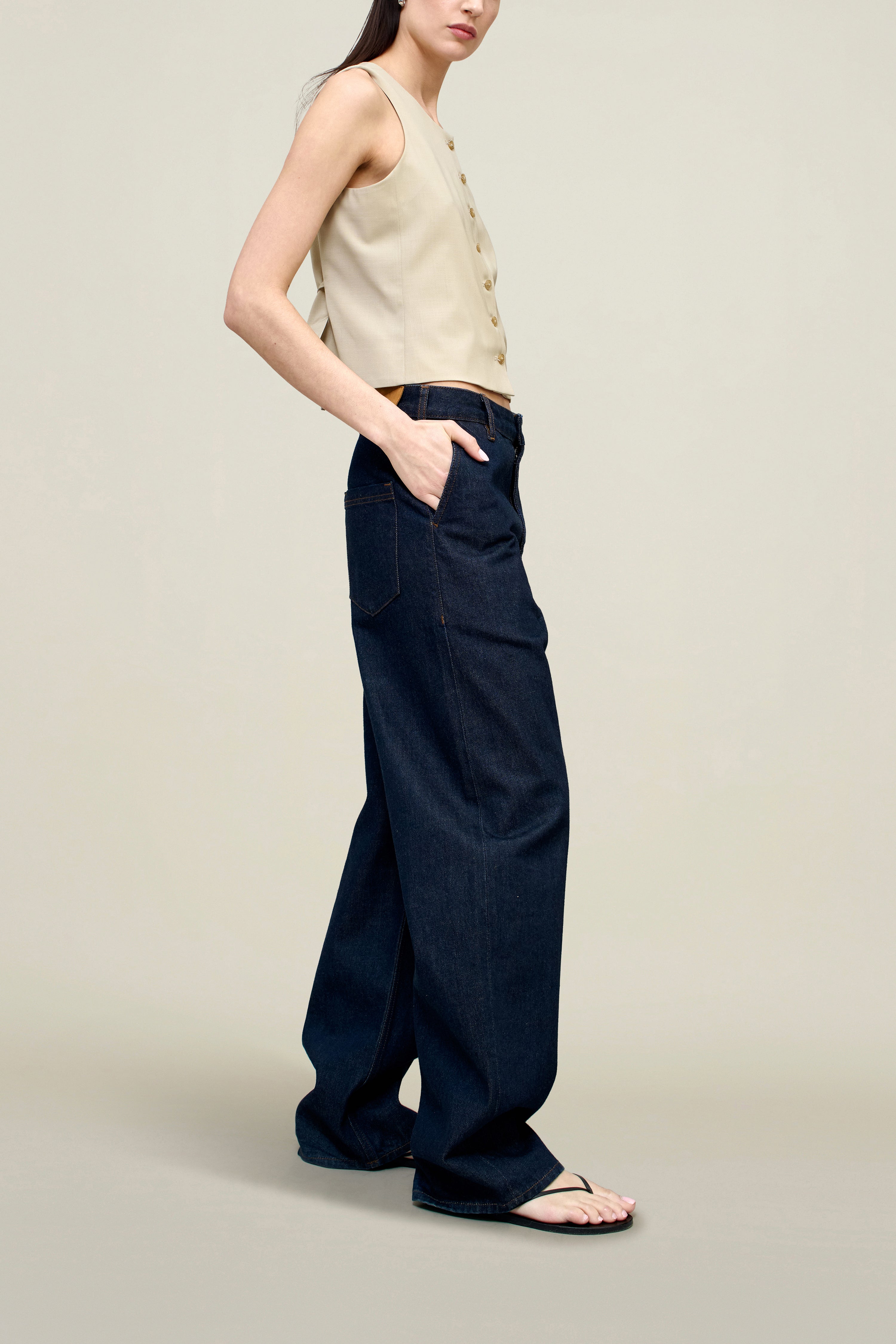 Column Leg Jeans in Cotton Denim – KALLMEYER