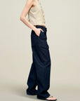 Column Leg Jeans in Cotton Denim
