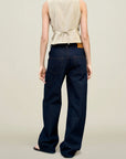 Column Leg Jeans in Cotton Denim