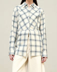 Chloé Bib Button Down in Airbrush Flannel