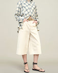 Chloé Bib Button Down in Airbrush Flannel