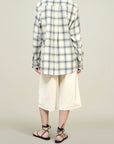 Chloé Bib Button Down in Airbrush Flannel