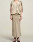 Davis Shirt in Cupro Satin