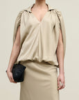 Davis Shirt in Cupro Satin