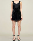 Eloise Mini Dress in Liquid Twill