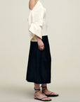 Norene Top in Silk Taffeta