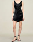 Eloise Mini Dress in Liquid Twill