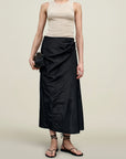 Cecile Wrap Skirt in Silk Taffeta