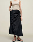 Cecile Wrap Skirt in Silk Taffeta