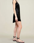 Eloise Mini Dress in Liquid Twill