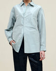 Signature Button Down in Silk Taffeta