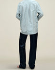 Signature Button Down in Silk Taffeta