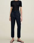 Brie Cropped Trouser in Grampian Twill