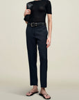 Brie Cropped Trouser in Grampian Twill
