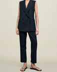 Brie Cropped Trouser in Grampian Twill
