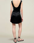 Eloise Mini Dress in Liquid Twill
