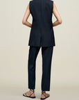 Deon Sleeveless Blazer in Grampian Twill