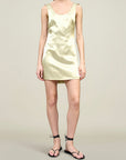 Eloise Mini Dress in Liquid Twill