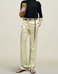 Charlie Long Trouser in Liquid Twill