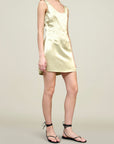 Eloise Mini Dress in Liquid Twill
