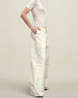 Wesley Drawstring Pant in Silk Taffeta