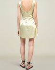 Eloise Mini Dress in Liquid Twill