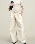 Wesley Drawstring Pant in Silk Taffeta