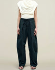 Clemence Pant in Compact Cotton