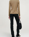 Frankie Button Down in Matte Jersey