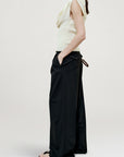 Meeka Cowl Neck Tank in Cotton Nylon