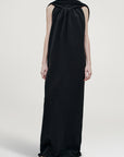 Priya Cowl Neck Gown in Cotton Nylon