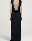 Priya Cowl Neck Gown in Cotton Nylon