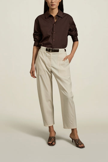 Spencer Twisted Seam Trouser in Wheat Summer Suiting