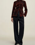 Luca Blazer in Velvet Burnout