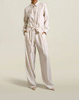 Luisa Jumpsuit in Stone Rayon Twill