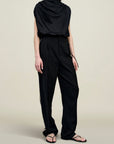 Naia Draped Top in Soft Satin