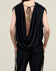 Naia Draped Top in Soft Satin