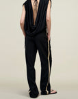 Naia Draped Top in Soft Satin