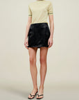 Kim Crewneck Tee in Matte Viscose