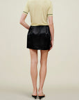 Kim Crewneck Tee in Matte Viscose